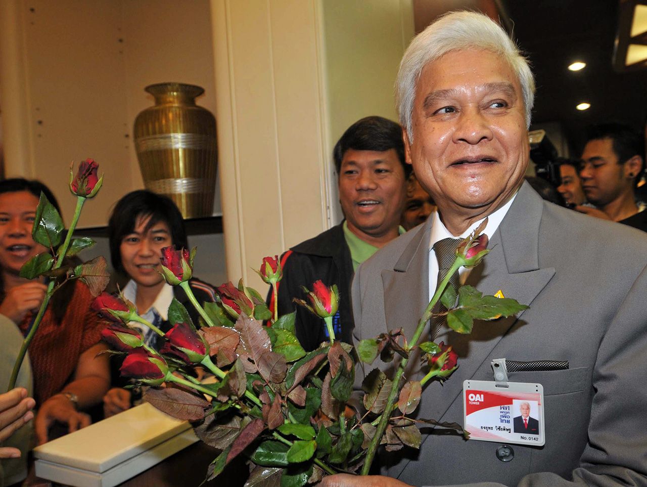 นายยงยุทธ วิชัยดิษฐ อดีตหัวหน้าพรรคเพื่อไทย อดีตปลัดกระทรวงมหาดไทย