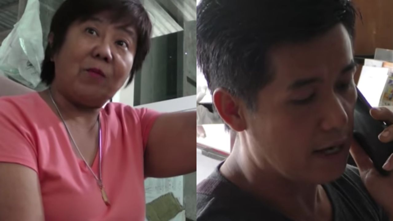 เจ้าของร้านอาหารสัตว์(ซ้าย) และหนุ่มลูกจ้าง(ขวา)