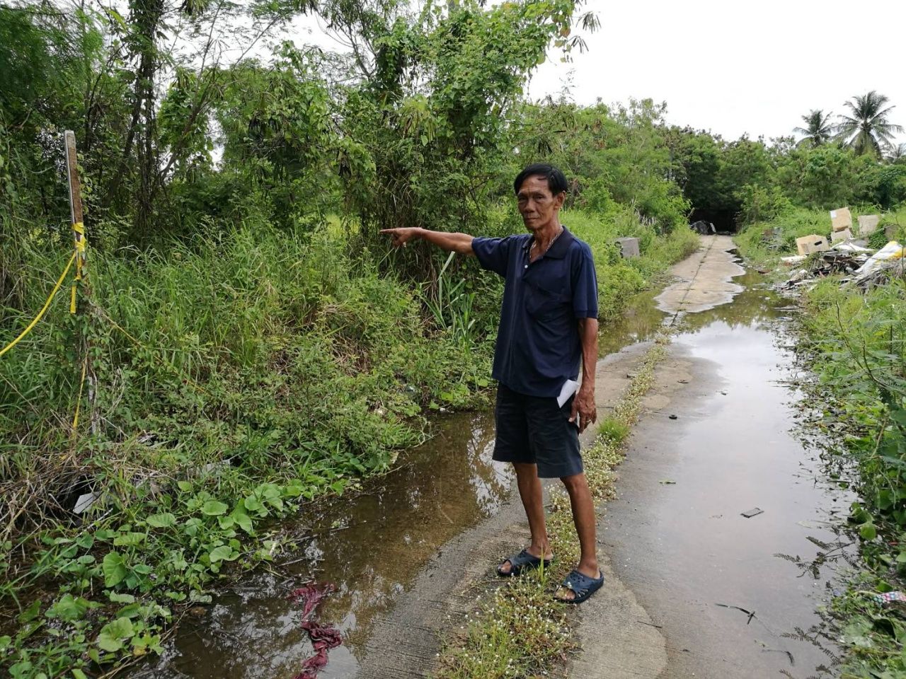 จุดที่กลุ่มวัยรุ่นพบเห็นบ้านร้าง
