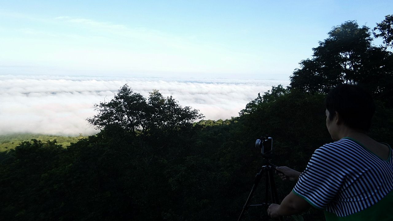 ทะเลหมอก มองจากหน้าผาแหล่งท่องเที่ยวเชิงนิเวศภูพานน้อย อ.เมืองหนองบัวลำภู 