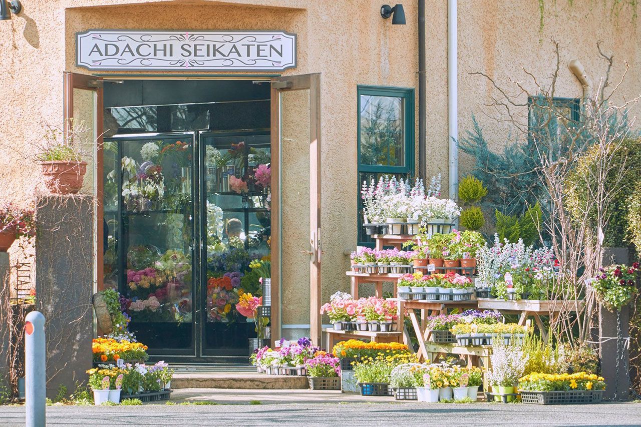 หนึ่งในฉากสำคัญของเรื่อง ร้านดอกไม้ของครอบครัว 