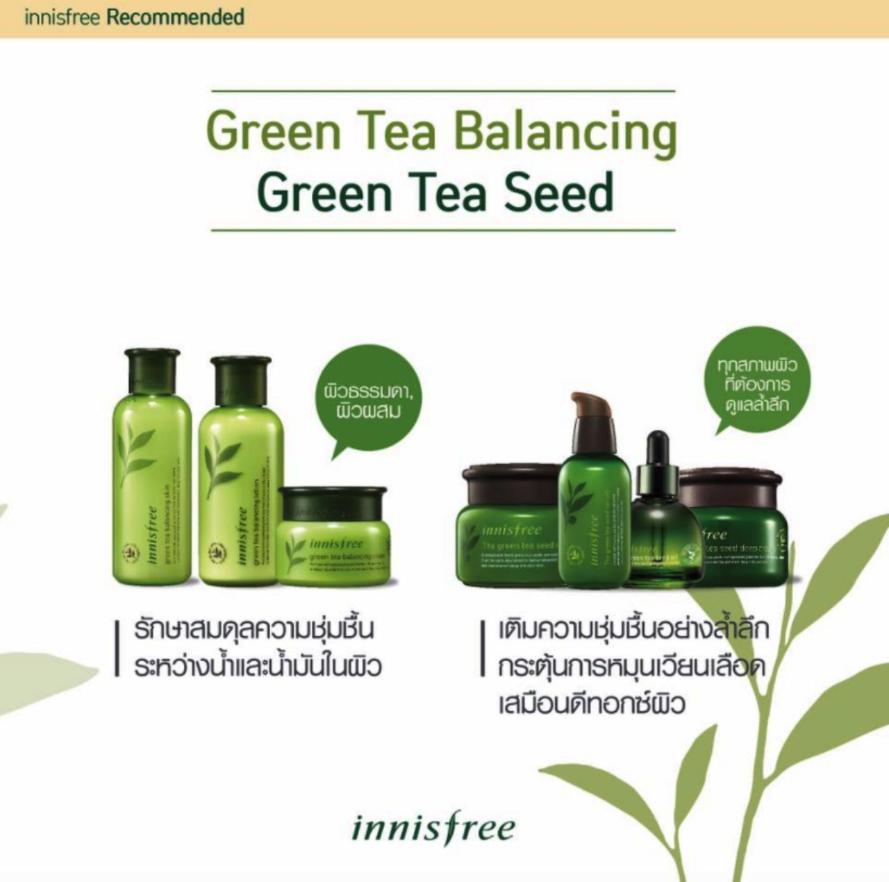 สกินแคร์ Innisfree ใครใช้อยู่บ้าง