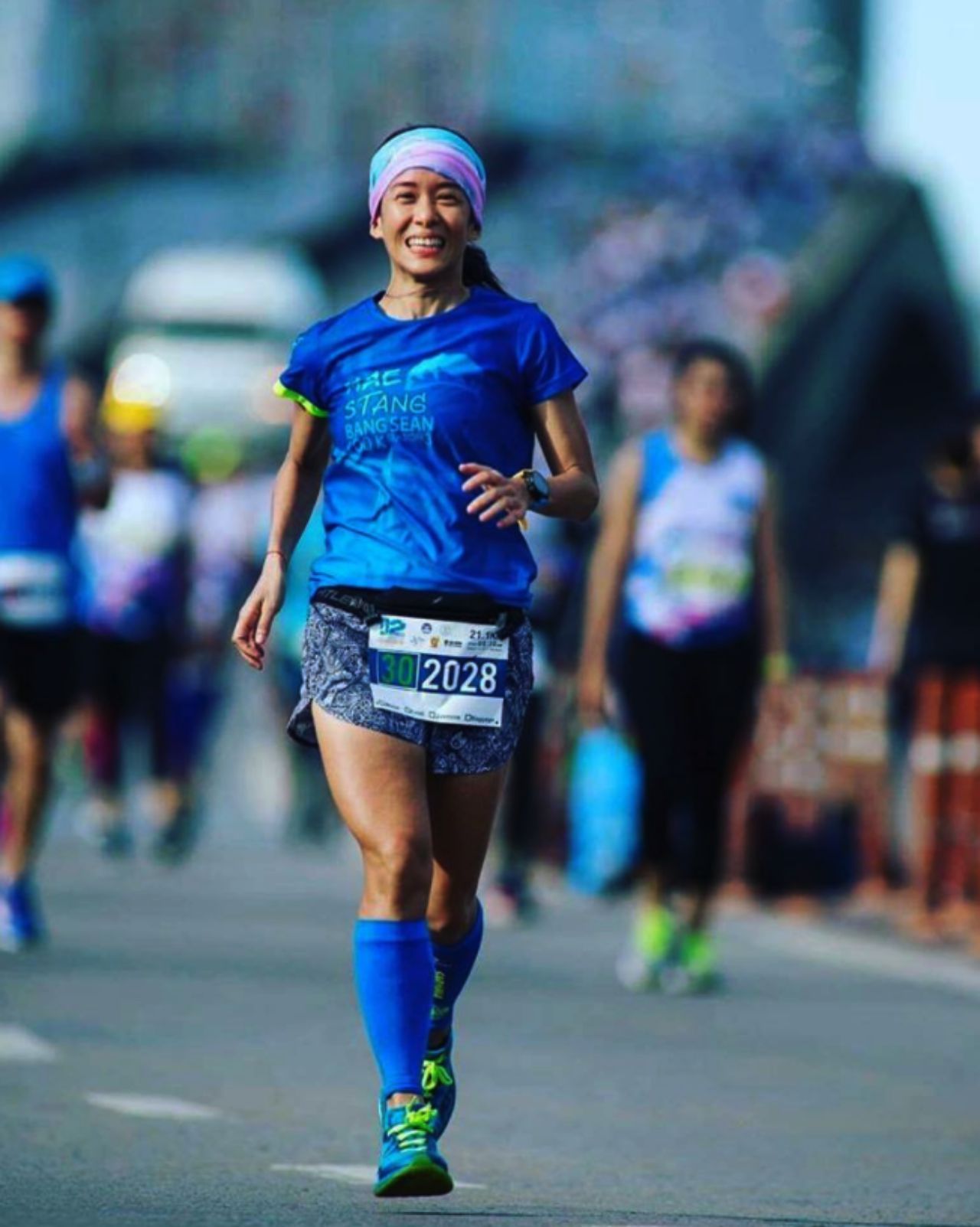 เวลาวิ่งก็จะมีความสุขแบบนี้