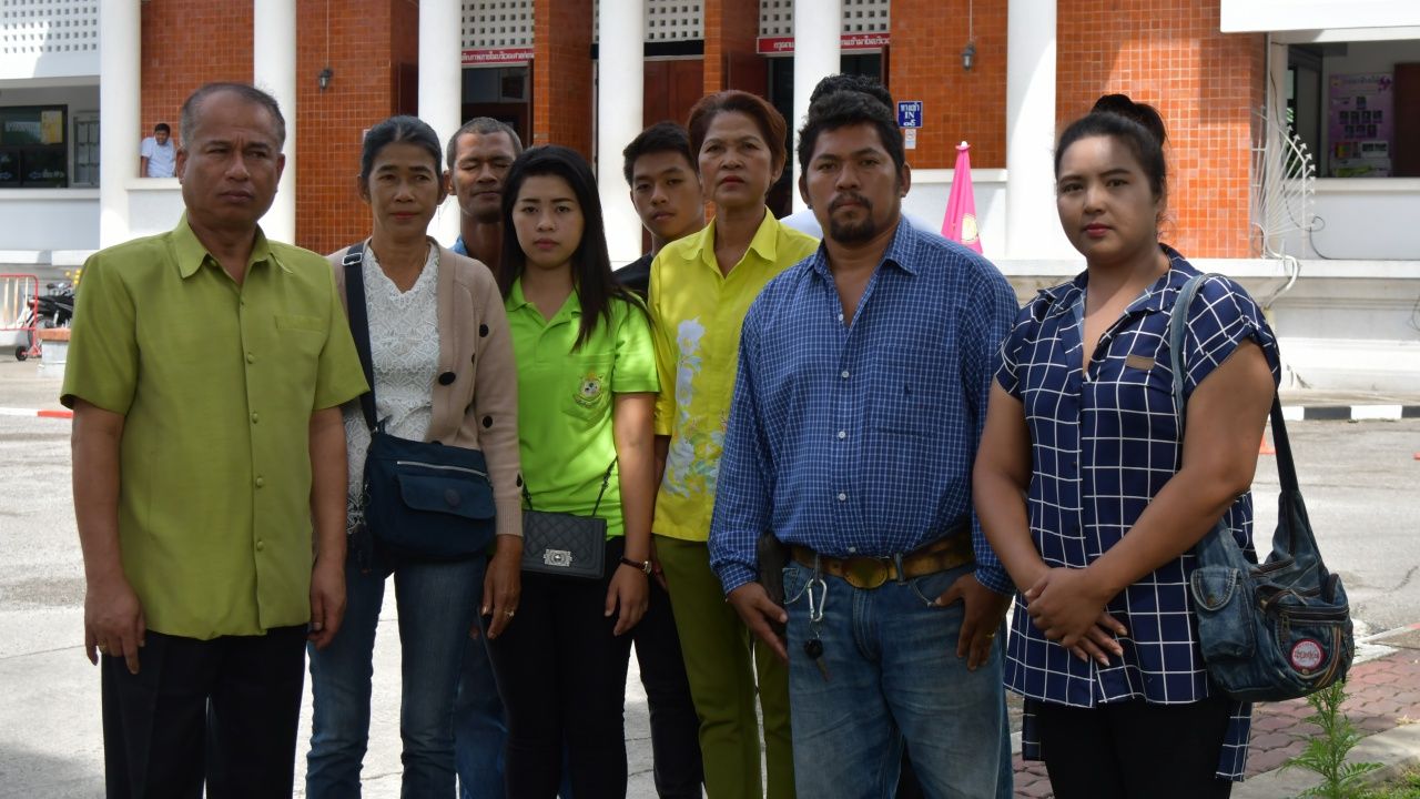 ญาติผู้เสียหาย ในวันที่เดินทางมาฟังคำพิพากษา 