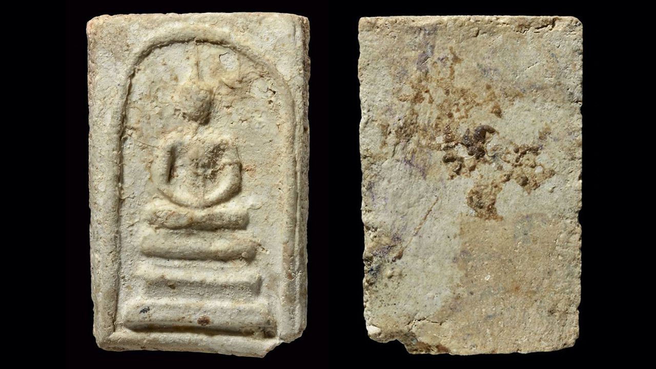 พระสมเด็จบางขุนพรหม พิมพ์เกศบัวตูม ฐานสูง กรุวัดใหม่อมตรส ของศุภชัย สายัณห์.