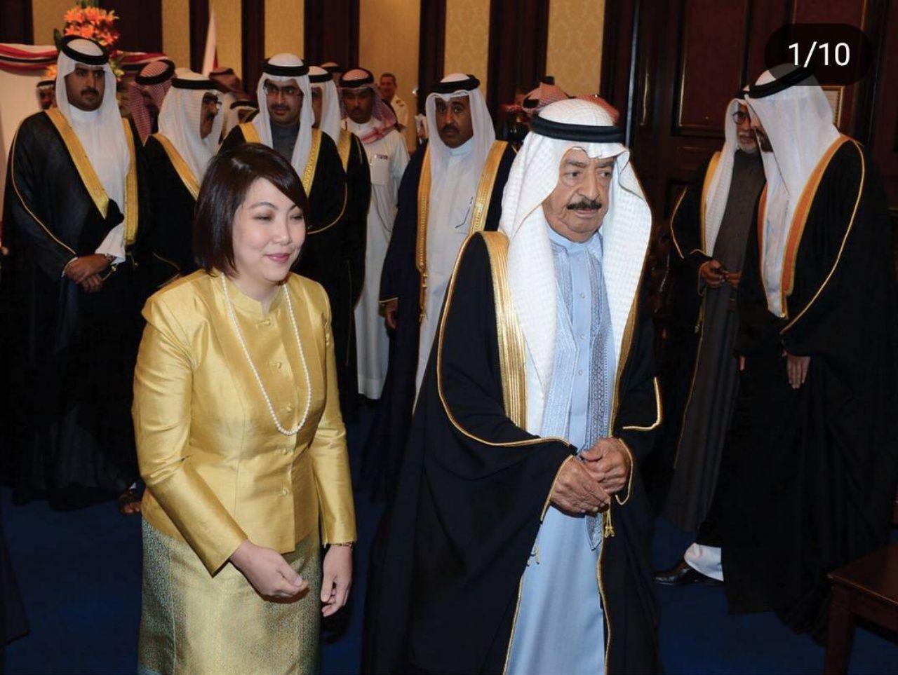 “นางหทัยชนก ฤทธาคนี ฟรูโม” อุปทูตฯ เฝ้ารับเสด็จ เจ้าชายคอลิฟะห์ บิน ซัลมาน อัล คอลิฟะห์” 