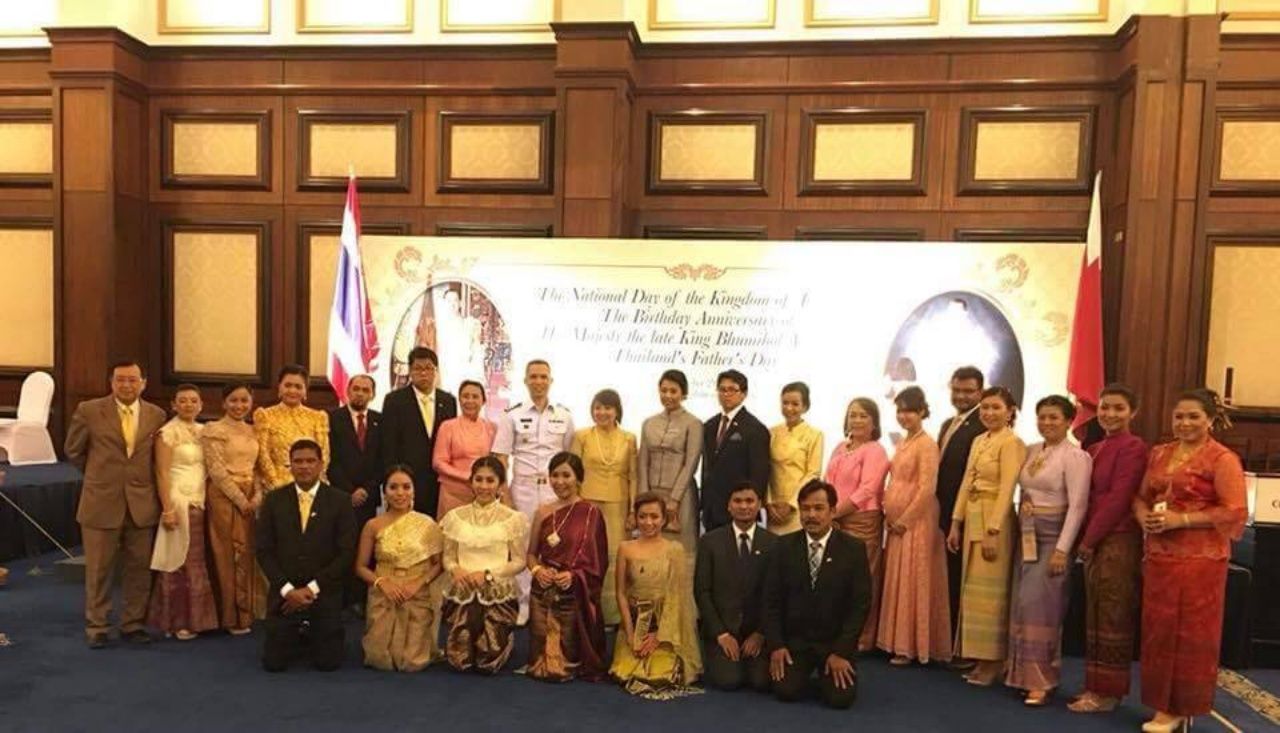 แขกชาวต่างชาติและประชาชนชาวไทยเข้าร่วมงานจำนวนกว่า 500 คน