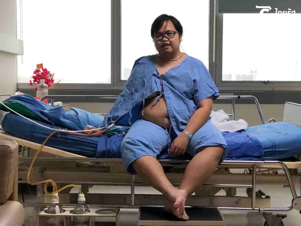 ระหว่างที่ทำการรักษาตัวอยู่ที่โรงพยาบาล