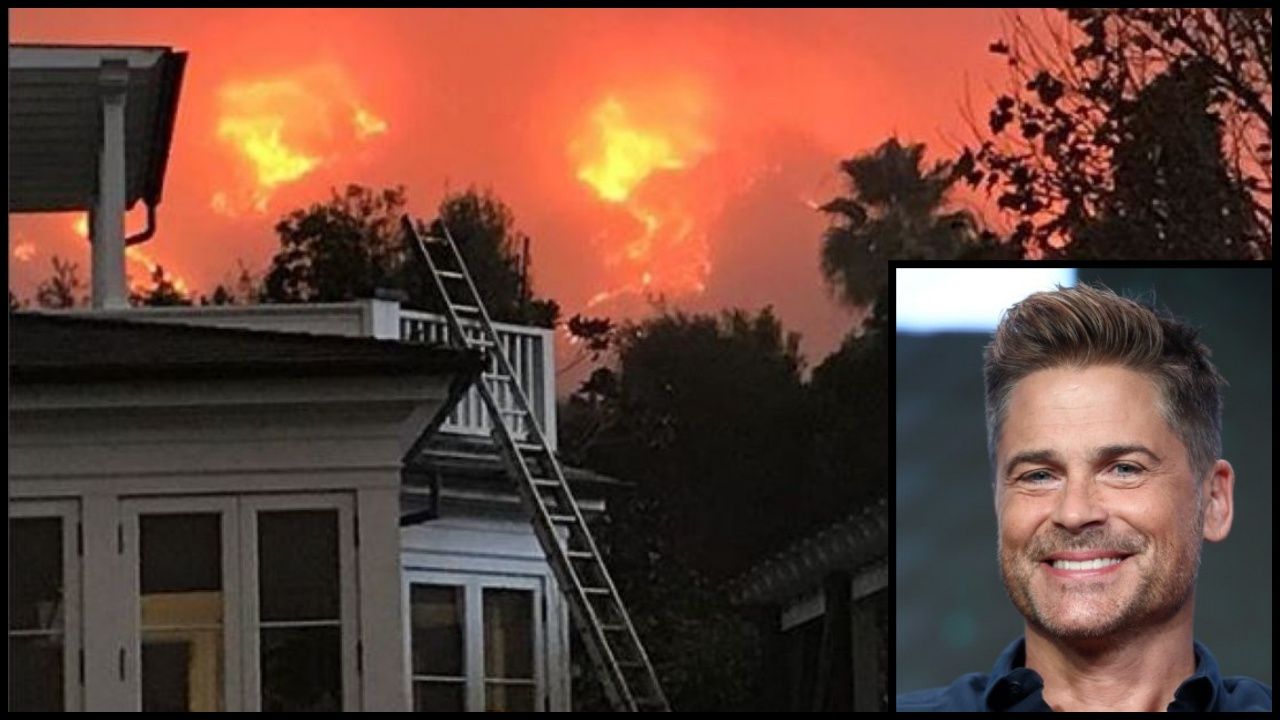 ไฟกำลังลามเข้าใกล้บ้านของ ร็อบ โลว์