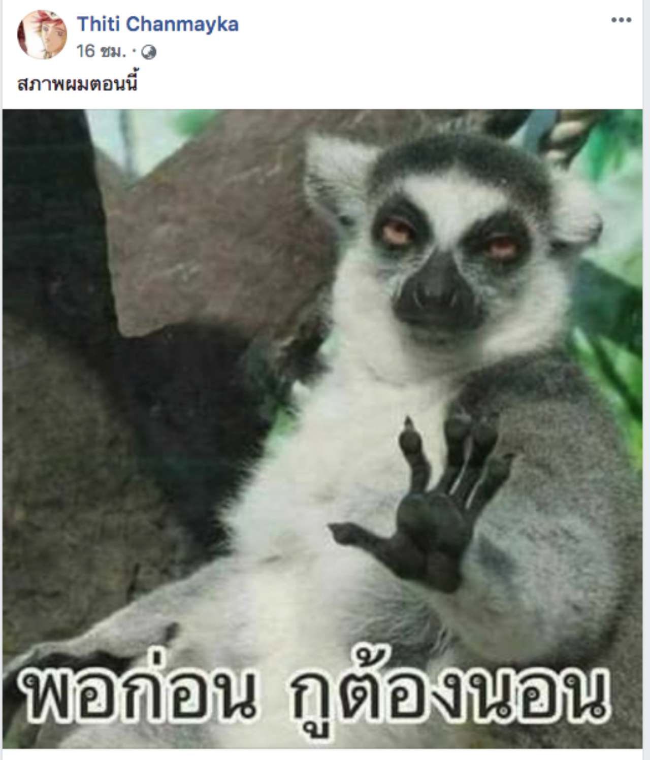 เฟซบุ๊กของหมอ น่าจะเป็นคนตลกจริงๆ 