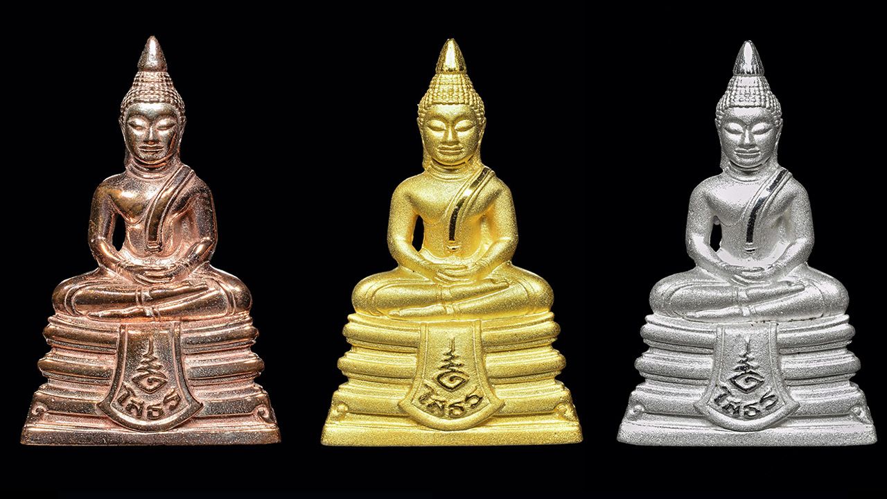 พระหลวงพ่อโสธรรุ่นสร้างโรงพยาบาล วัดสมานรัตนารามรุ่นแรกพระนามย่อสมเด็จพระสังฆราชฯ.