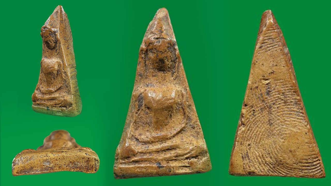 พระผงสุพรรณพิมพ์ หน้ากลางกรุวัดพระศรีรัตนมหาธาตุ สุพรรณบุรี ของ คิง พรหมมณี.