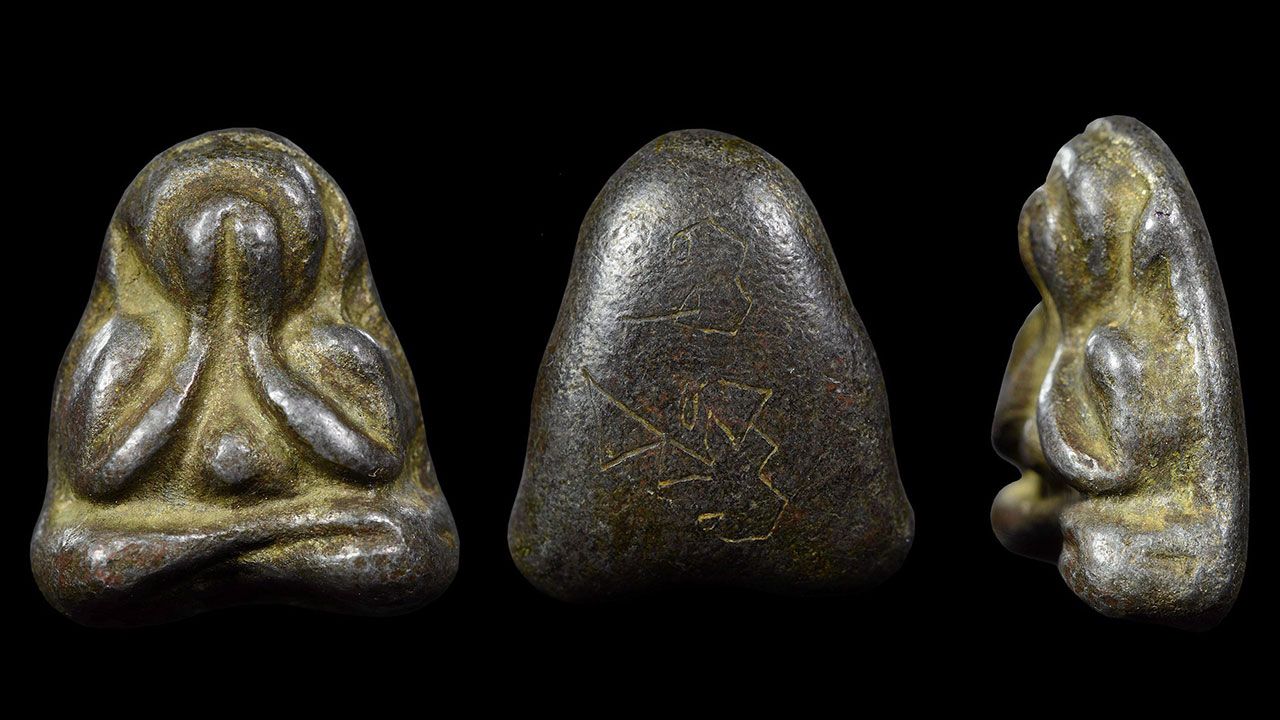 พระปิดตา เนื้อตะกั่วหลวงพ่อแก้ว วัดเครือวัลย์ ของ เดอะก๋ง อินเตอร์ยนต์.