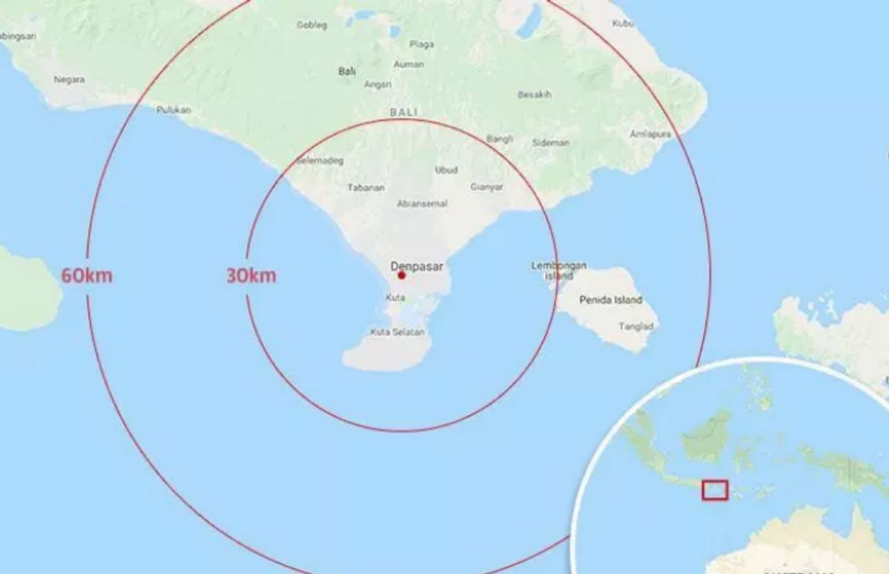 แผ่นดินไหวขนาด 5.2 เขย่าเกาะบาหลี 