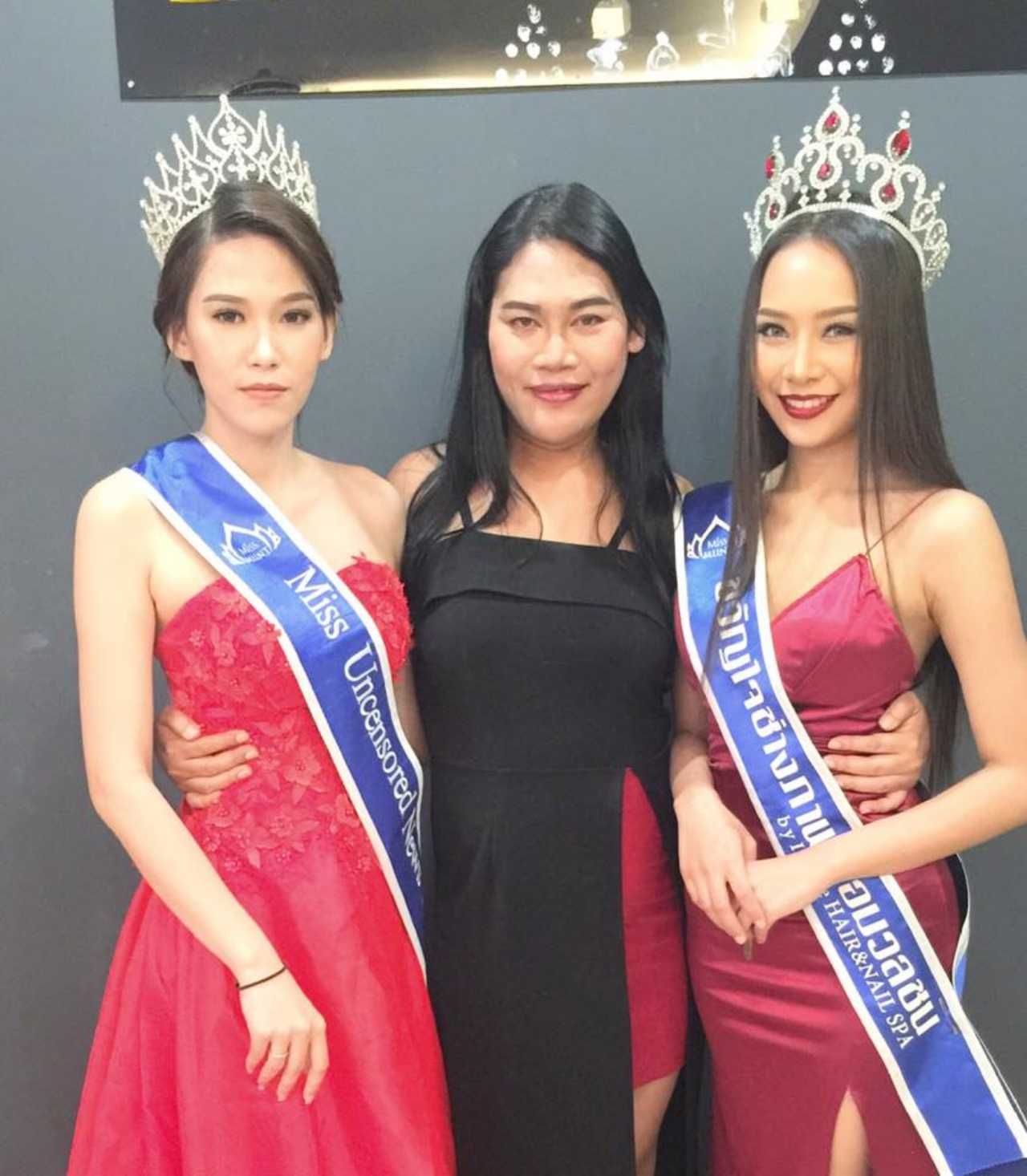 ส่วนหนึ่งของนางงามในสังกัด มิสอันเซ็นเซอร์นิวส์ไทยแลนด์ Miss Uncensored News Thailand