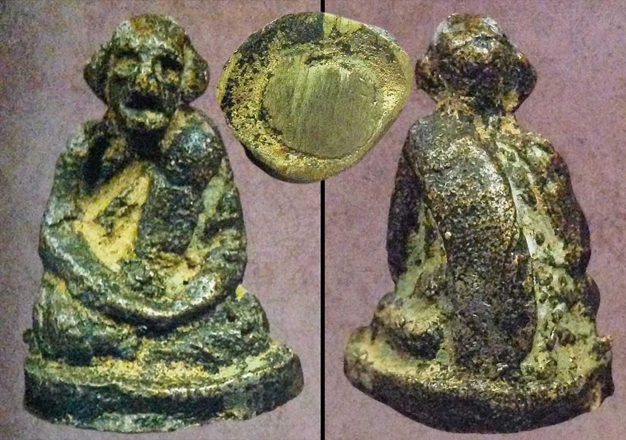 รูปเหมือนหล่อโลหะ พิมพ์ใหญ่ หน้าลิง หลวงพ่อเขียน สำนักสงฆ์ถ้ำขุนเณร พิจิตร ของ อนันต์ สีดอกบวบ.