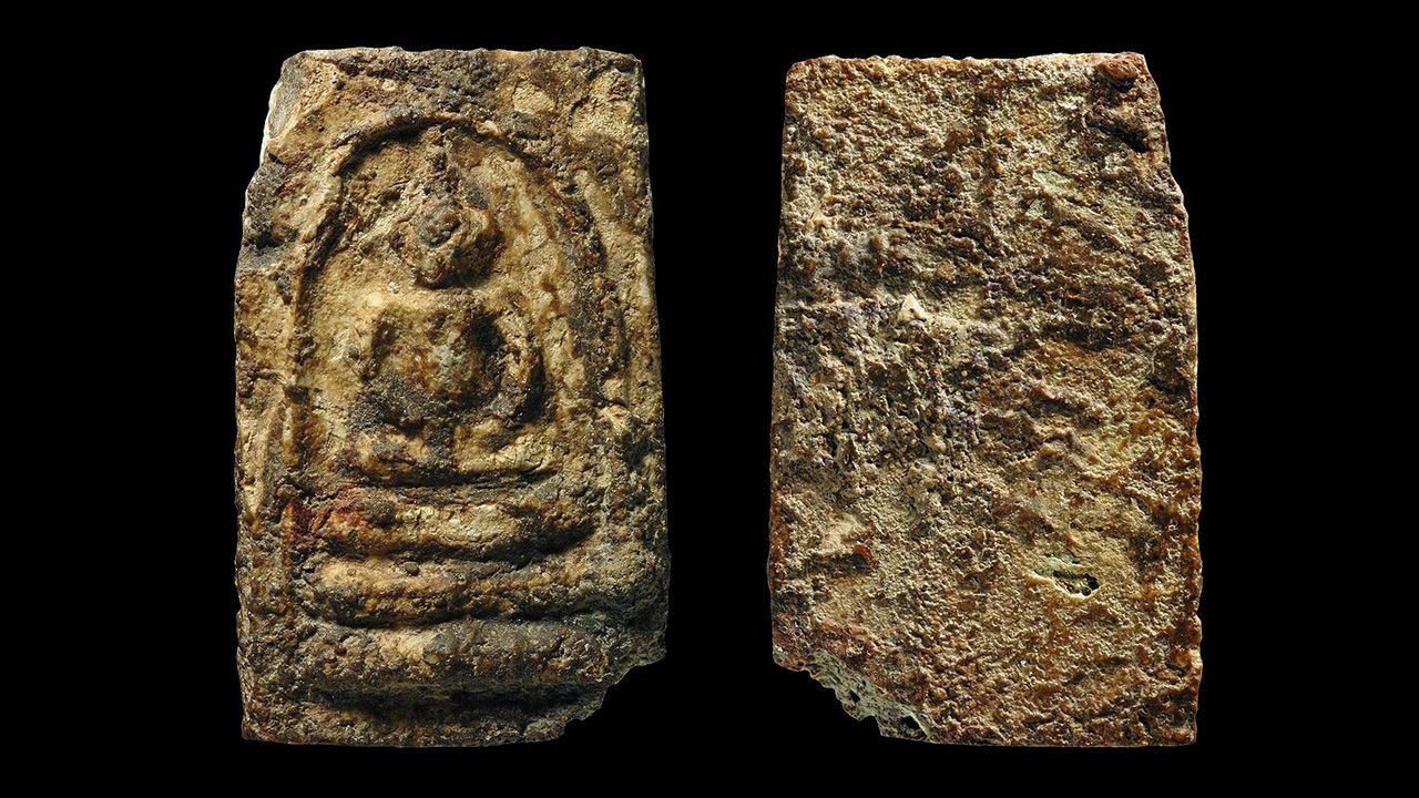 พระสมเด็จบางขุนพรหม พิมพ์อกครุฑกลาง ของก้อง ท่าพระจันทร์.