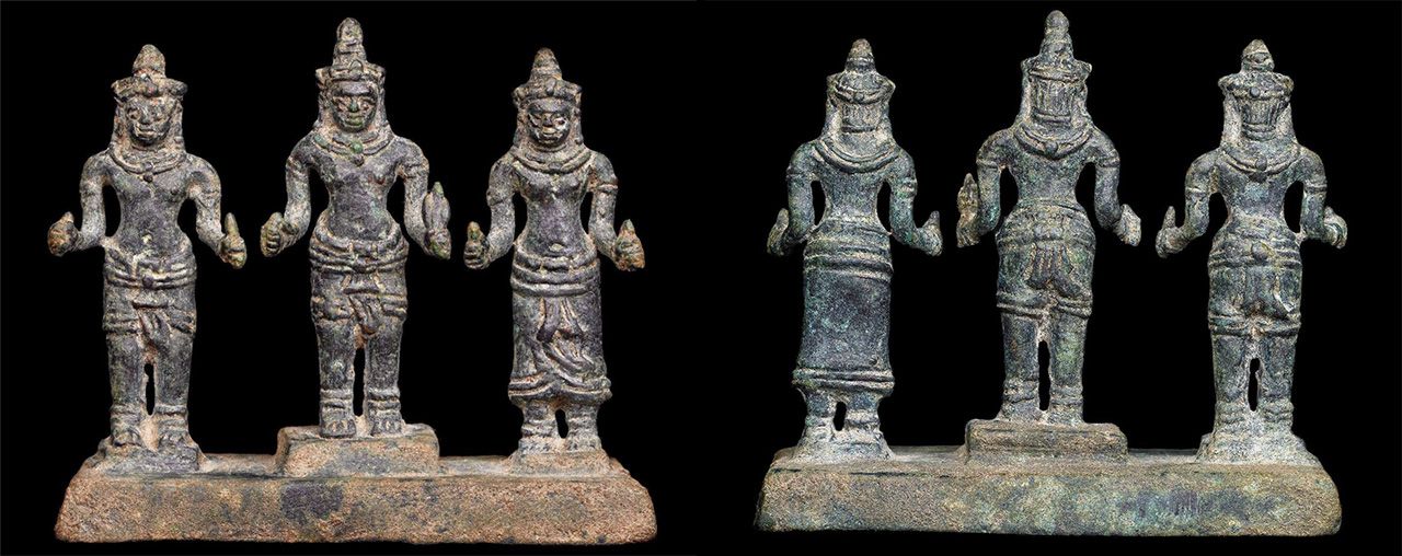 พระตรีกาย มหายาน ศิลปะสมัยบายน เขมร ของเฉลียว ตาดชูวงษ์.