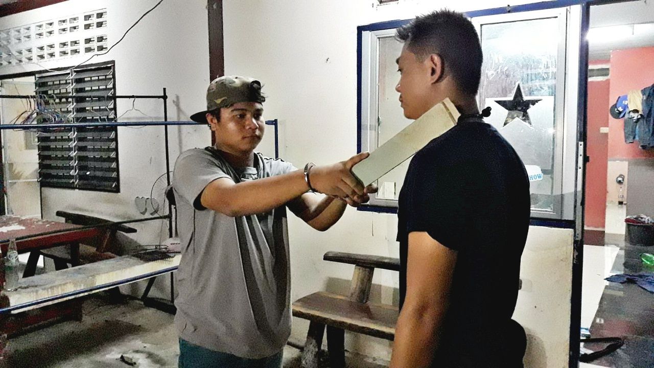 นาย ชิด เมยโอ ทำแผนประกอบคำรับสารภาพ