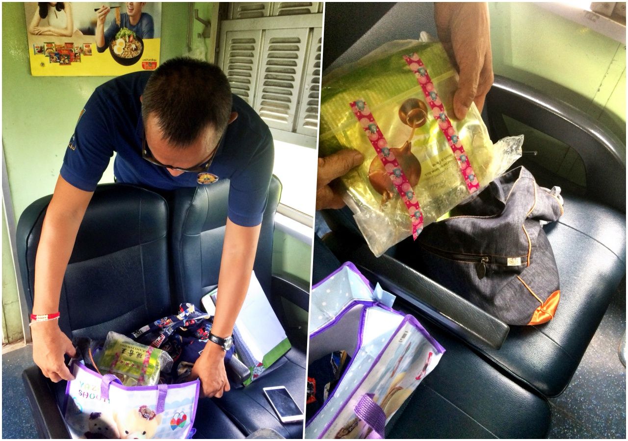 เจ้าหน้าที่พบยาไอซ์ซุกซ่อนอยู่ในถุงชายี่ห้อต่างประเทศ