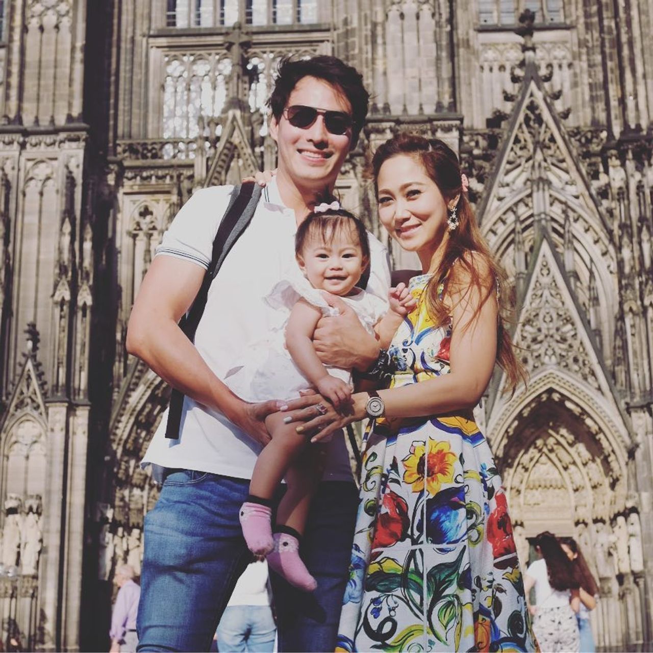 นาวิน ต้าร์-น้ำหวาน และน้องลูก้า ลูกสาว