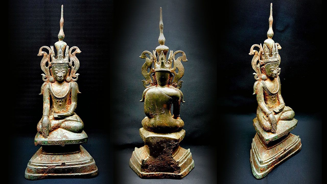 พระ​พุทธรูปพุทธ​ศิลป์​สมัย​อัง​วะพม่าของ หนึ่งเชียงราย.