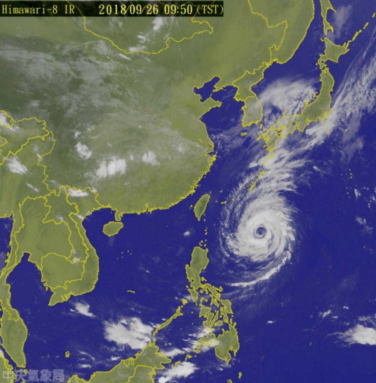 ซุปเปอร์ไต้ฝุ่น จ่ามี เตรียมเคลื่อนตัวพัดผ่านไต้หวัน ก่อนจะเปลี่ยนทิศทางขึ้นไปทางเหนือ พัดเข้าสู่ประเทศญี่ปุ่น