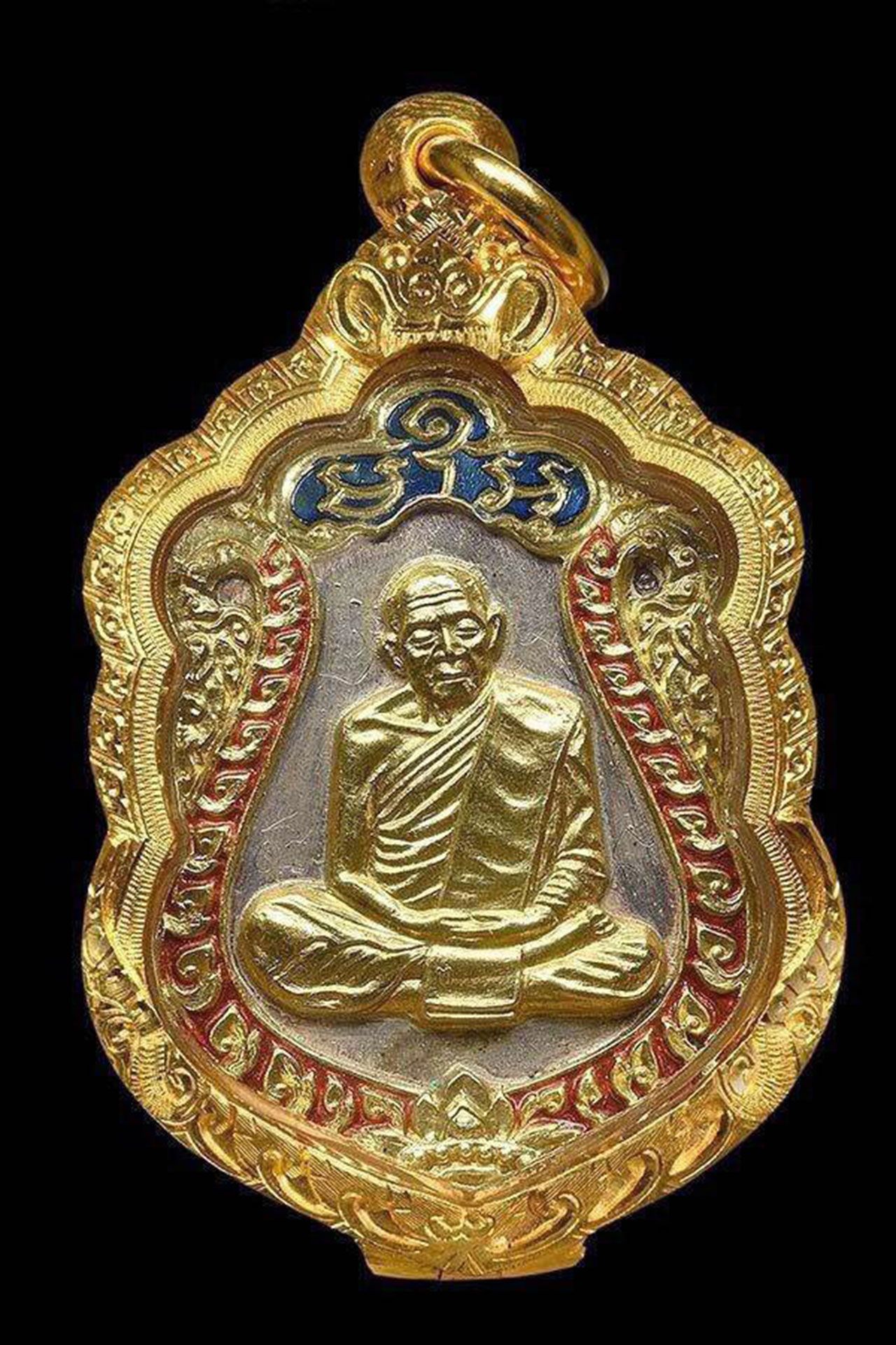 เหรียญเสมาแปดรอบ เนื้อเงินหน้าทองคำลงยา หลวงปู่ทิม วัดละหารไร่ ของ พ.ต.อ.ทรงโปรด สิริสุขะ.