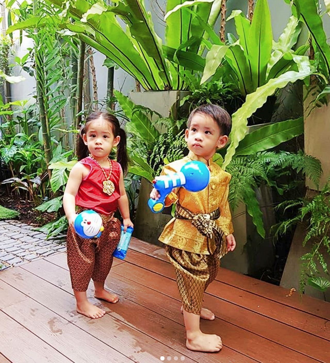 น้องอลัน น้องอลิน ลูกแม่โอปอล์ น่าเอ็นดูจัง