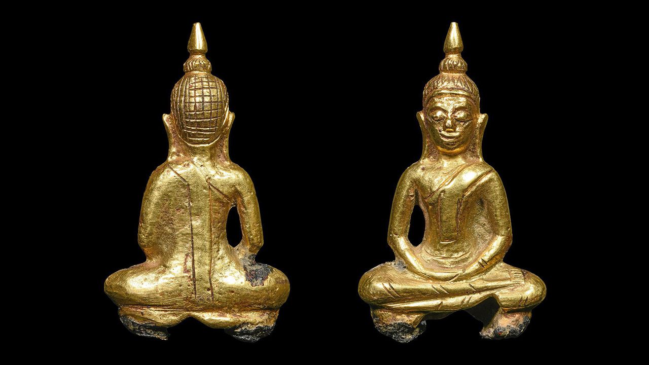 พระยอดธง เนื้อ ทองคำ พุทธศิลป์สมัยอยุธยา ของแก็ป ออแกไนซ์.