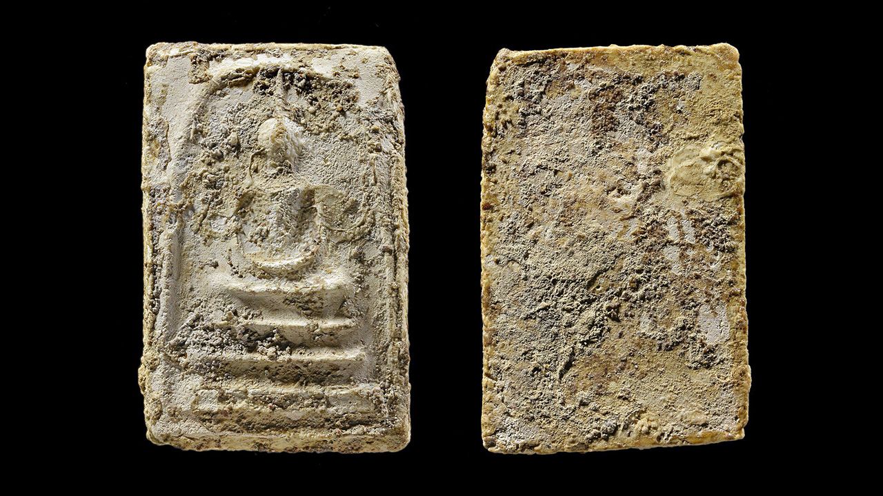 พระสมเด็จ บางขุนพรหม พิมพ์เส้นด้ายใหญ่ กรุวัดใหม่ อมตรส ของ ต่อ ร้านสตางค์.