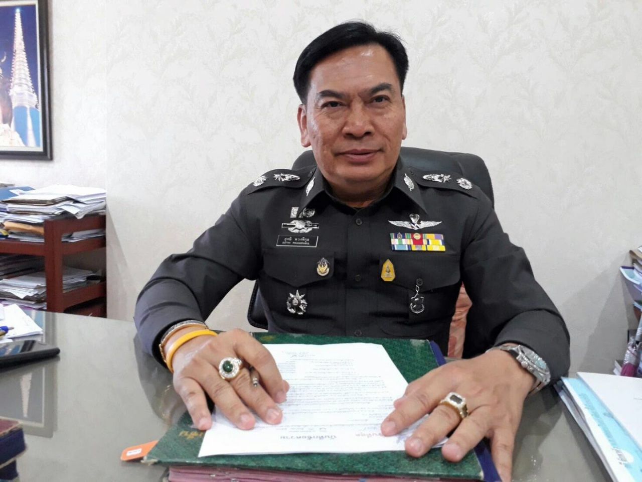 พล.ต.ต.สุทธิ พวงพิกุล ผบก.ภ.จ.กาญจนบุรี 