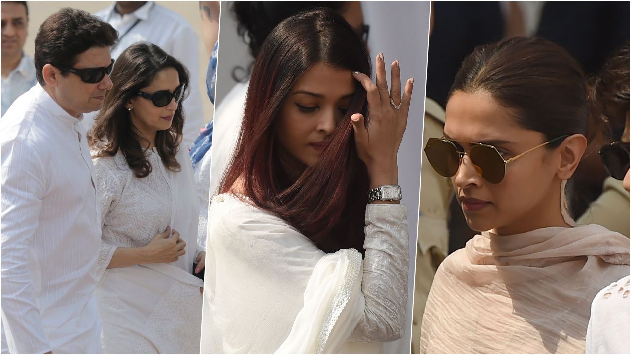 เหล่าดาราหญิงบอลลีวูด มาร่วมพิธีศพ ศรีเทวี