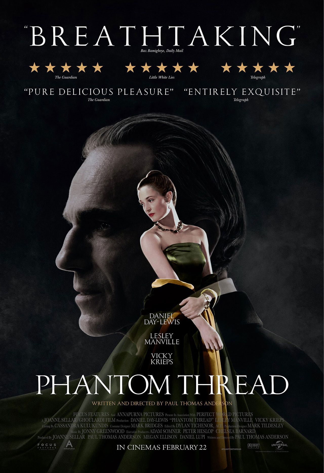 โปสเตอร์ Phantom Thread เส้นด้ายลวงตา