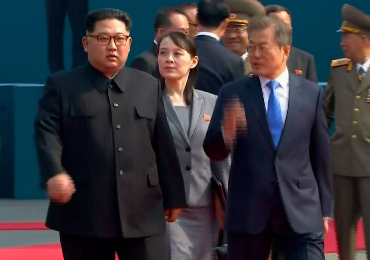 คิม โย จอง น้องสาวคนเล็กของคิม จอง อึน เป็นหนึ่งในคณะผู้เจรจาของเกาหลีเหนือครั้งนี้ด้วย