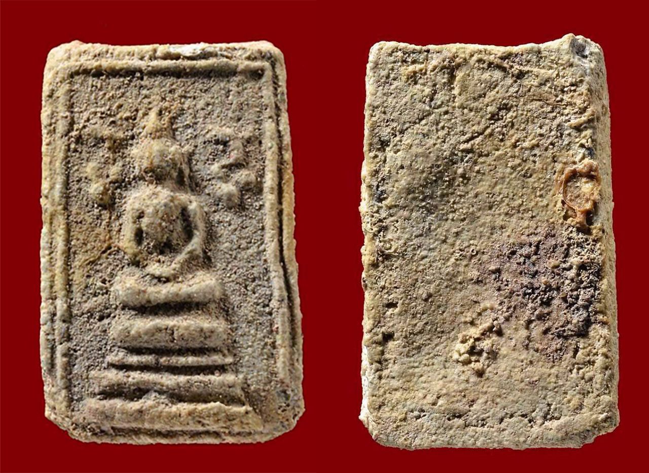 พระสมเด็จพิมพ์ข้างดอกไม้ กรุเจดีย์เล็ก วัดใหม่อมตรส กรุงเทพฯ ของคิง พรหมมณี.