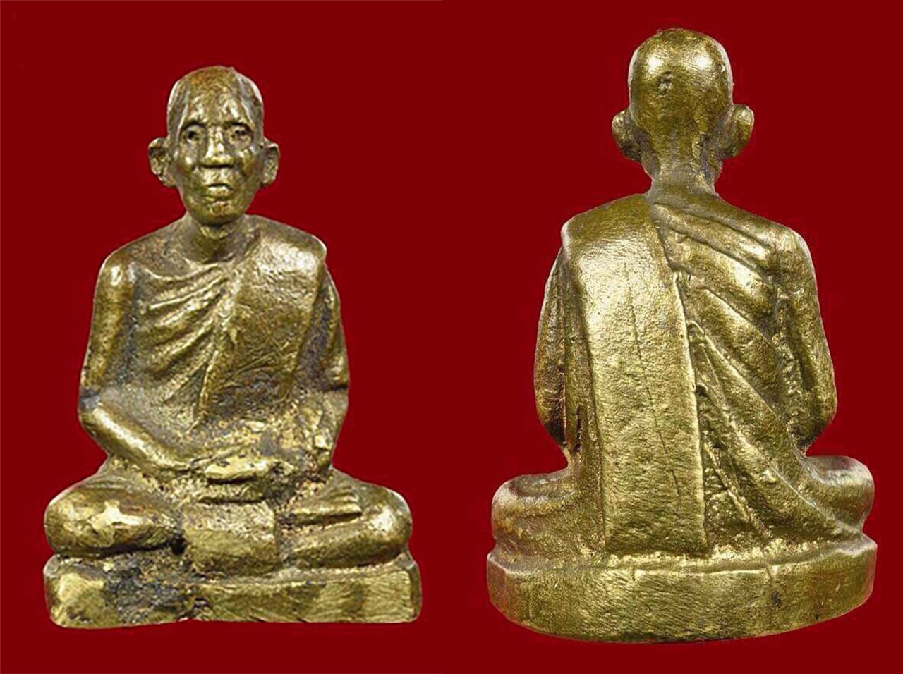 รูปเหมือนหล่อโบราณ เนื้อโลหะผสม หลวงพ่อซวง วัดชีปะขาว สิงห์บุรี ของ เพชร มรดกไทย.