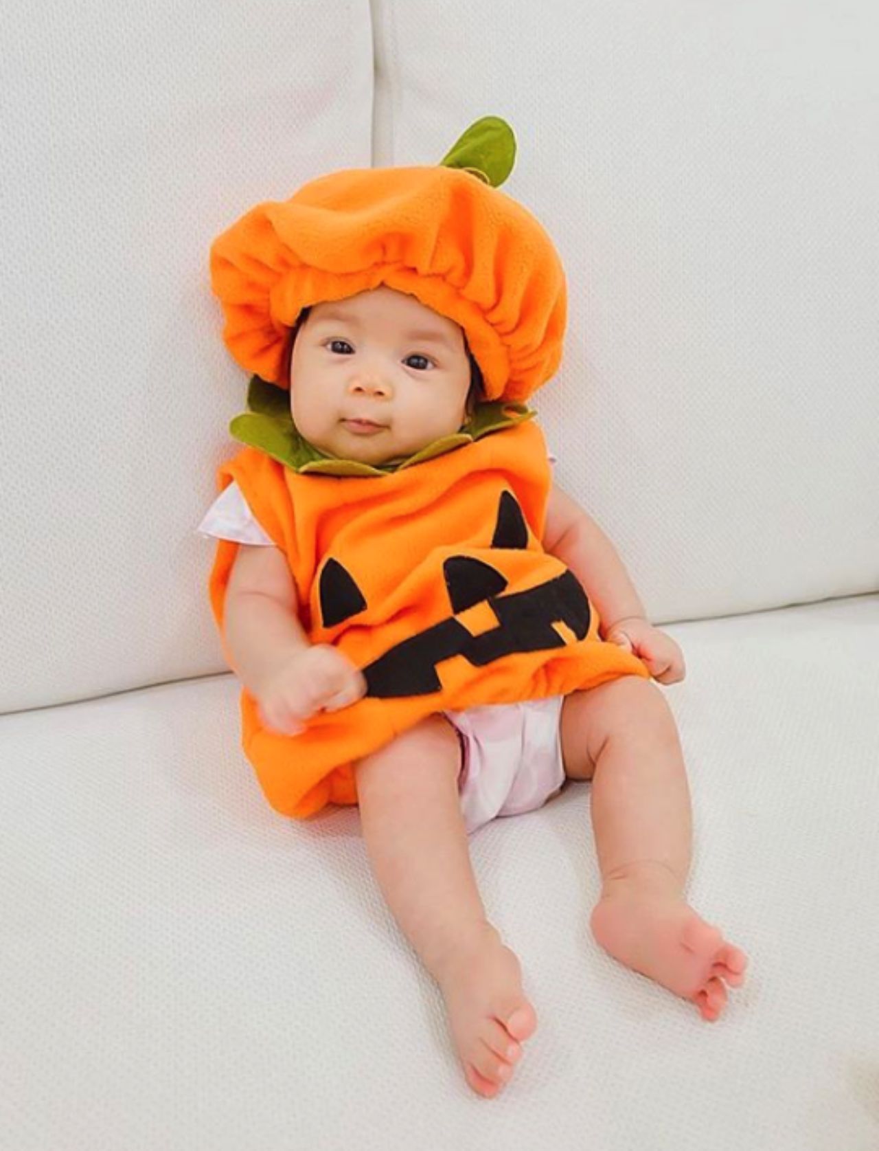 น้องปาลิน ลูกแม่เป้ย เป็นฟักทองน้อยๆ 