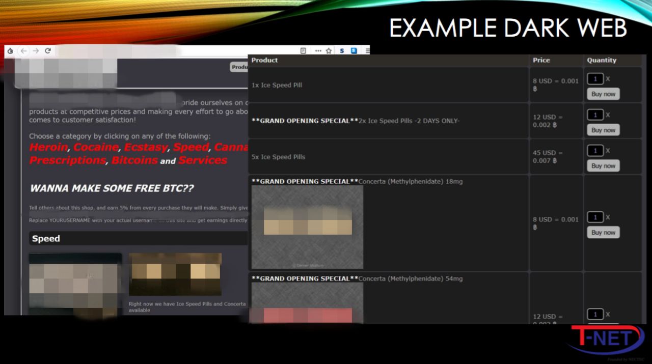 การซื้อขายยาเสพติดในดาร์กเว็บ