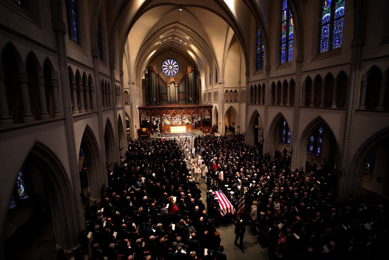 พิธีศพครั้งที่ 2 ของจอร์จ บุช ที่โบสถ์ เซนต์มาร์ติน ในเมืองฮุสตัน