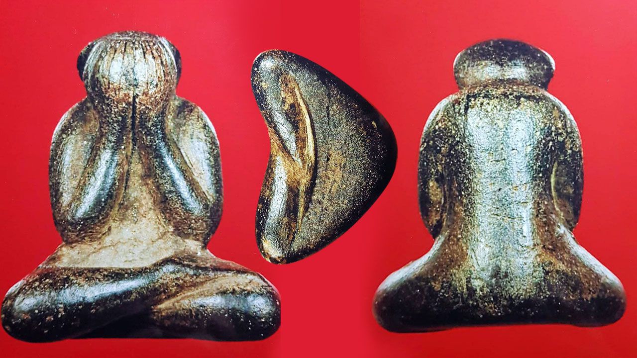 พระปิดตา พิมพ์นิยม (ชะลูดใหญ่) หลวงพ่อครน วัดบางแซะ รัฐกลันตัน ของ Mr.Weng Lee.