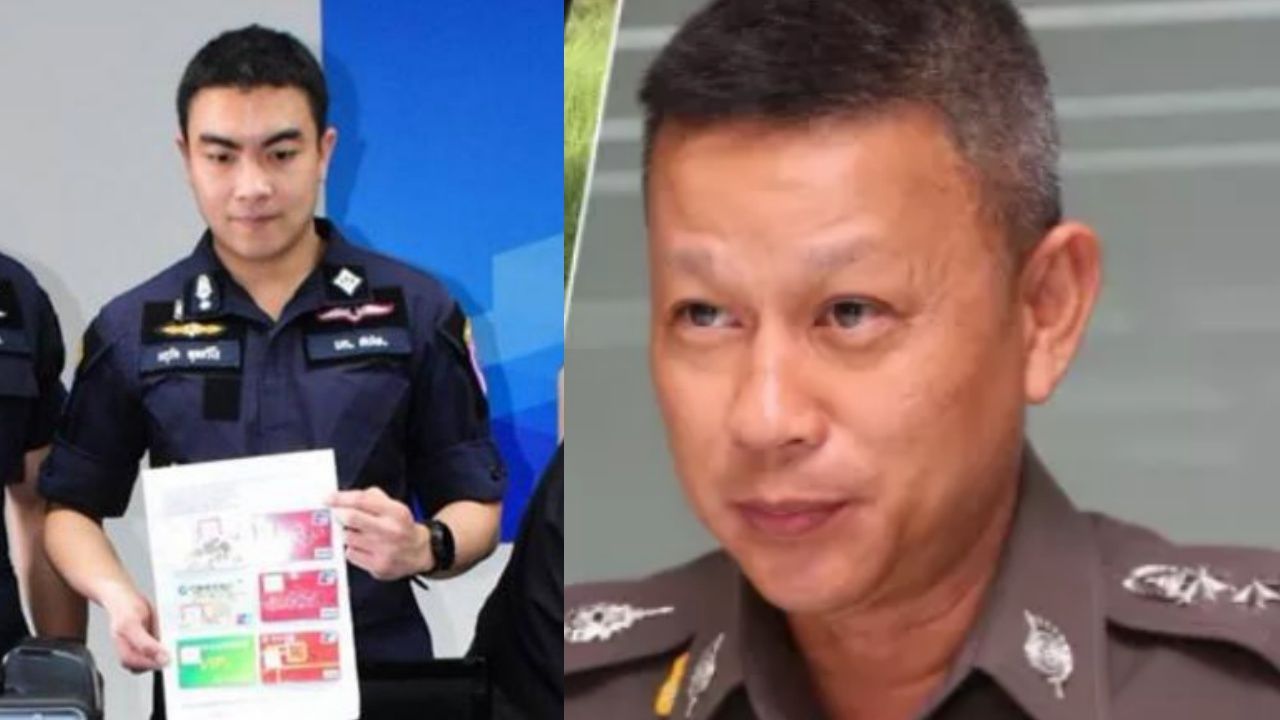 พ.ต.ท.นฤวัต พุทธวิโร รองผู้กำกับการ ตม.ภูเก็ต พล.ต.ท.ชัช สุกแก้วณรงค์ ผู้บังคับการตำรวจทางหลวง