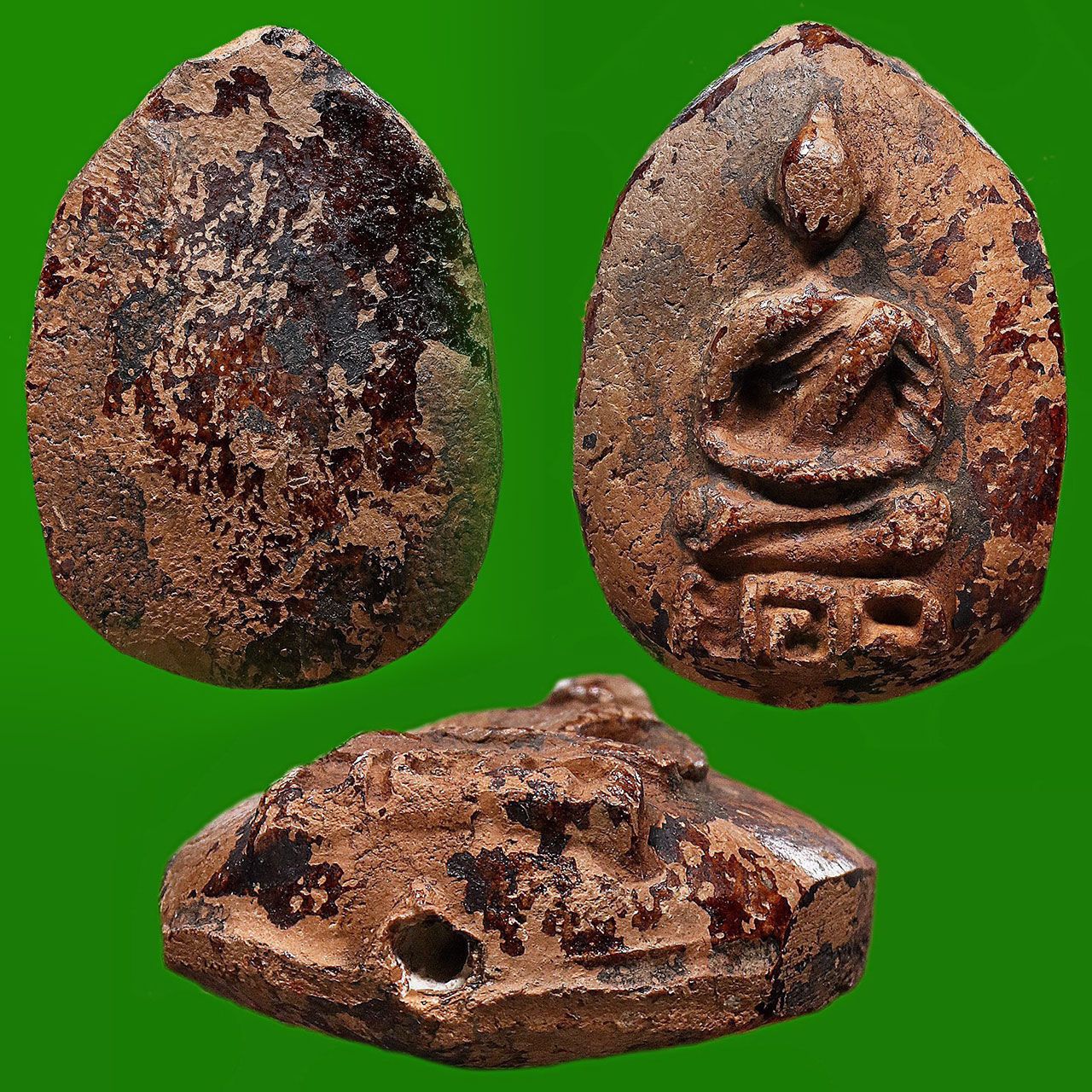 พระเนื้อดินเจ็ดป่าช้า พิมพ์ใหญ่ หลวงพ่อยอด วัดบางโค นนทบุรี ของเบิ้ล ท่าพระจันทร์