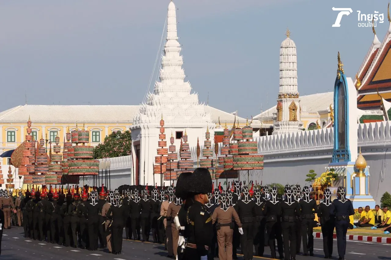 งดงามพร้อมเพรียง ซ้อมริ้วขบวนพระบรมราชอิสริยยศ พยุหยาตราสถลมารค