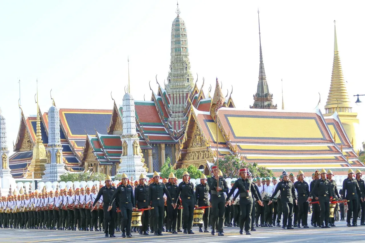 งดงามพร้อมเพรียง ซ้อมริ้วขบวนพระบรมราชอิสริยยศ พยุหยาตราสถลมารค