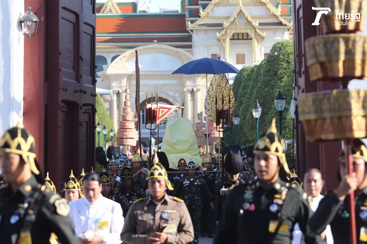 งดงามพร้อมเพรียง ซ้อมริ้วขบวนพระบรมราชอิสริยยศ พยุหยาตราสถลมารค