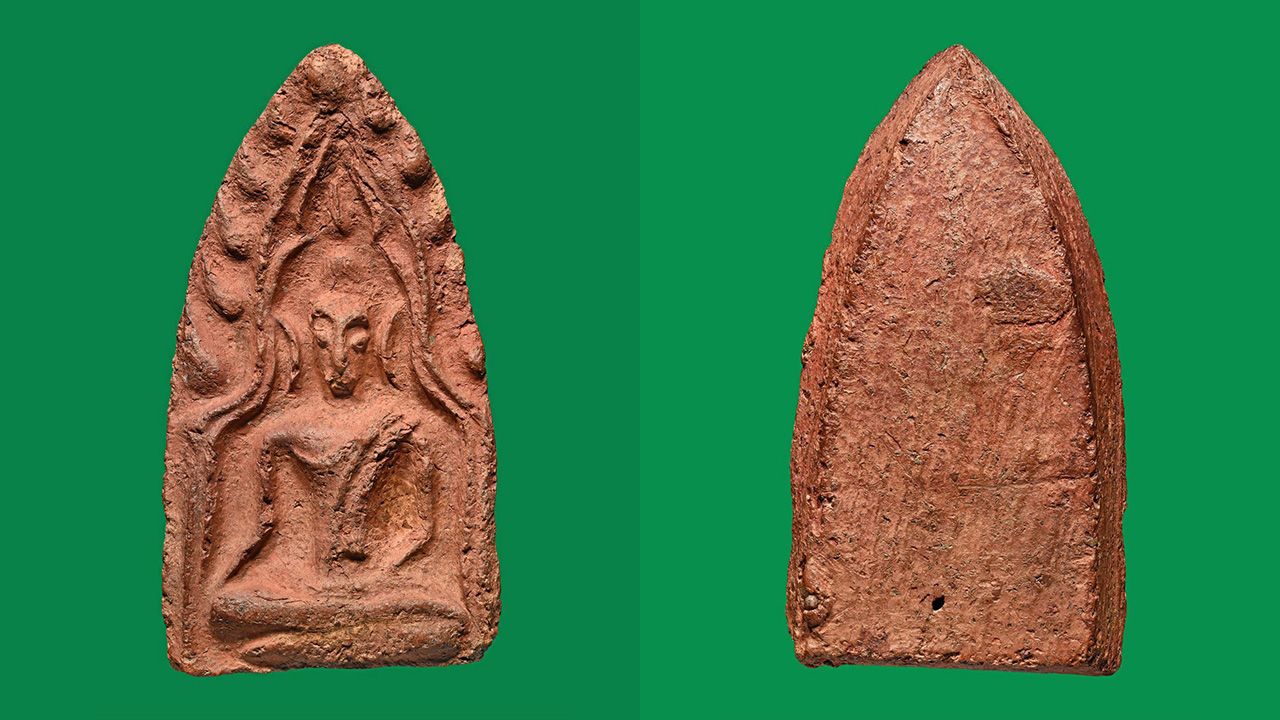 พระขุนแผน พลายเดี่ยว พิมพ์หน้าเทวดา กรุวัดบ้านกร่าง ของพายุ บ้านวัชรสาร.