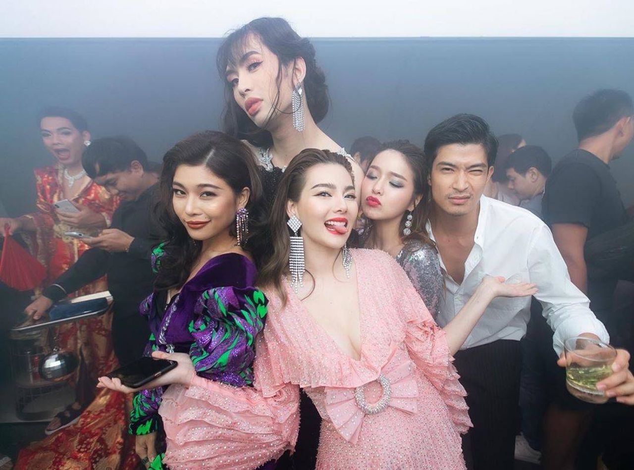 แอร์-ตูมตาม ในงานวันเกิดดิว อริสรา ขอบคุณภาพจากไอจี @gggubgib36