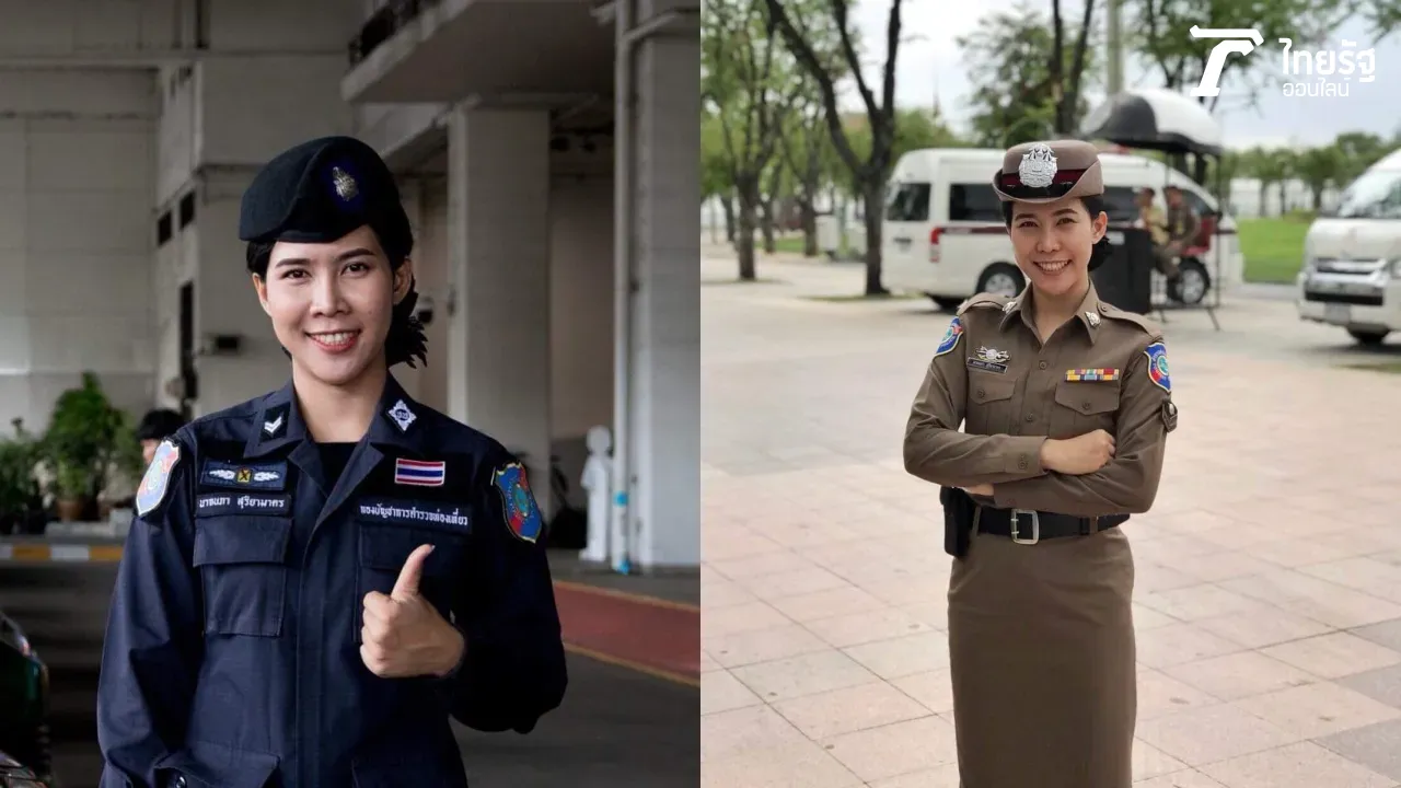 อาชีพไหนก็มีเกียรติ "ตำรวจหญิง" ออกเวรตั้งแผงค้า ขายรองเท้าตลาดจตุจักร