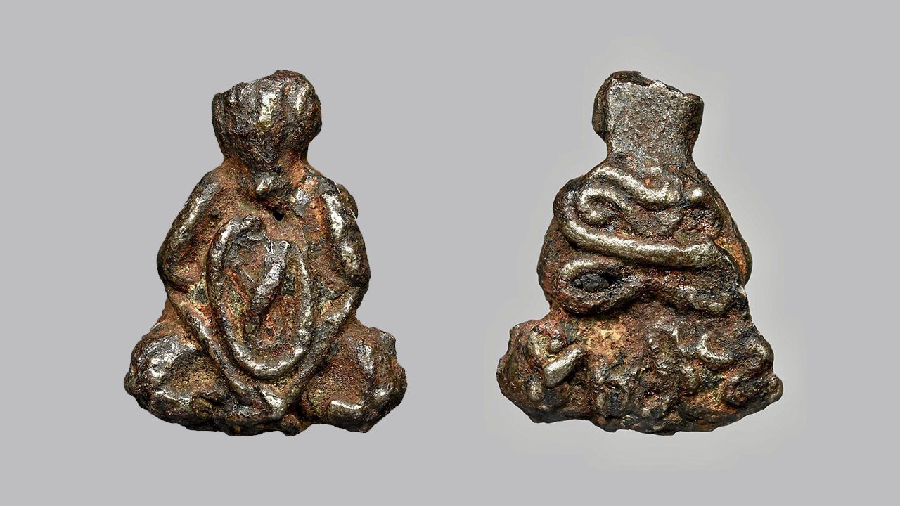 พระปิดตา แร่บางไผ่  พิมพ์ทองหยอด  หลวงปู่จัน วัดโมลี  นนทบุรี  ของ โจ๊ก ลำพูน.